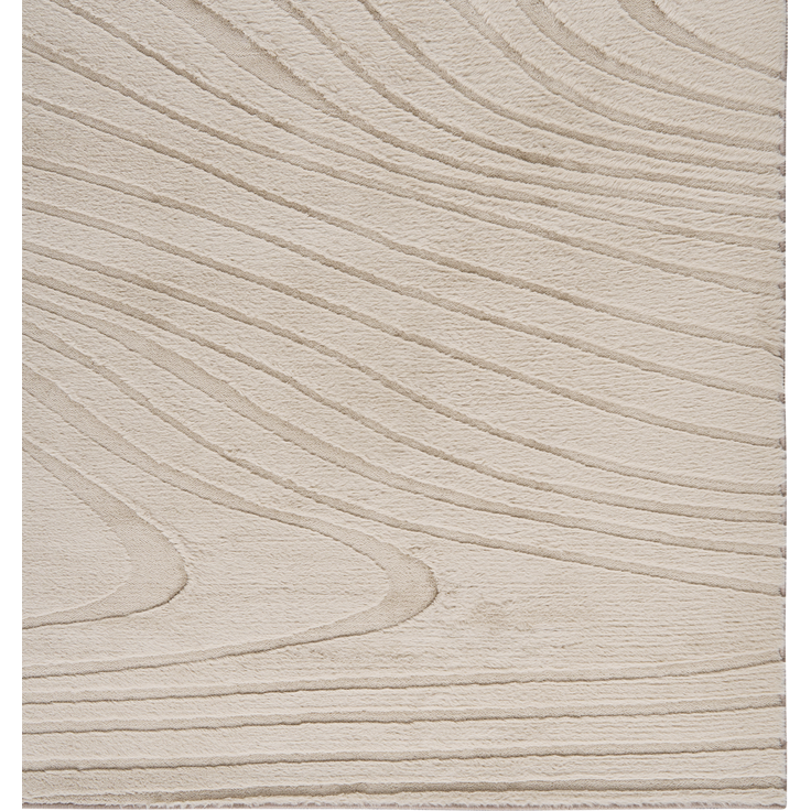 Kunstfellteppich ONTAKE Beige 80 x 300 cm – Bild 6