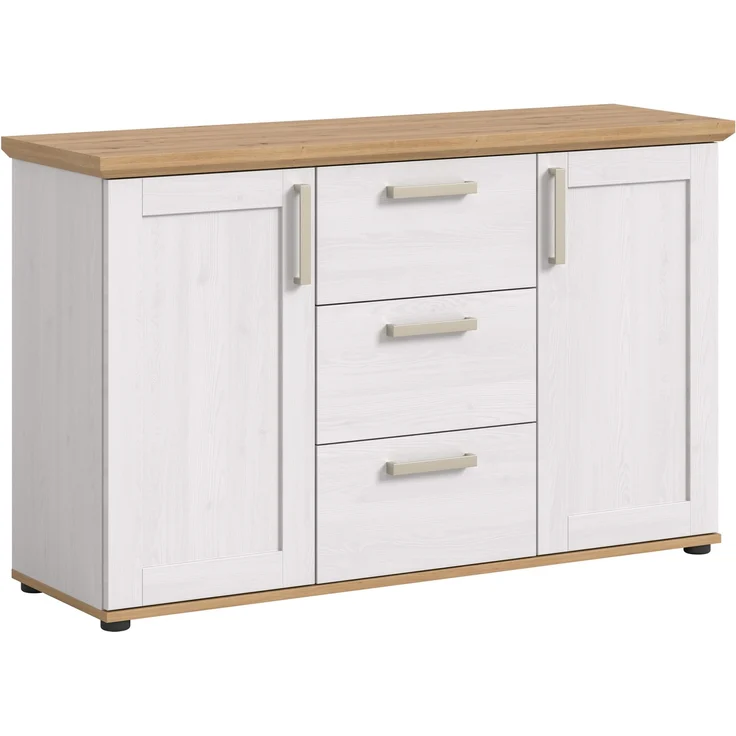 Sideboard (B/H/T: 129x80x40 cm) in Sibiu Lärche Nachbildung