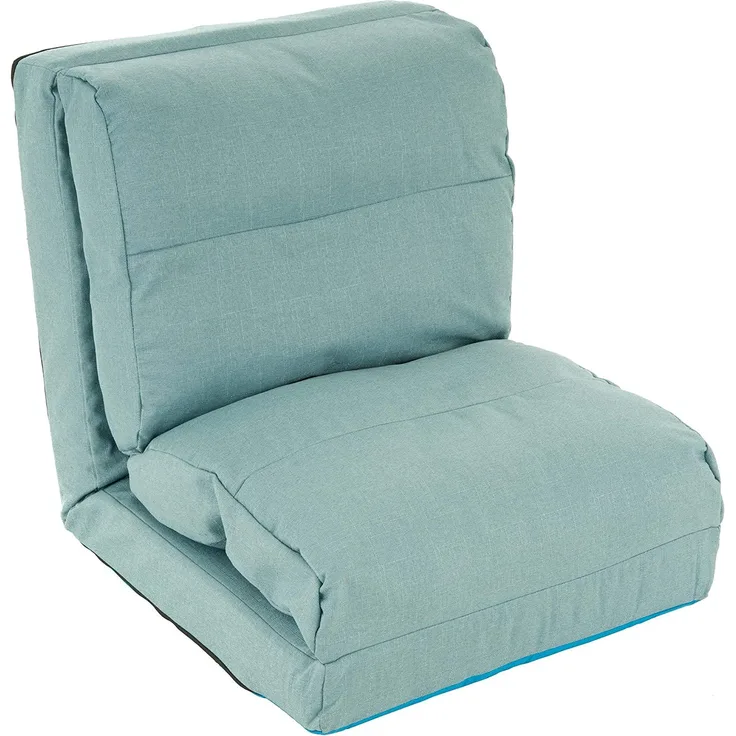 Schlafsessel Hellblau 220 x 60 x 14 cm verstellbar Comfort Jugendsessel Gästebett klappbar Sitzsack Klappbett Sessel Bodensofa Lounger Einzelsofa Multifunktionsstuhl Faule Couch