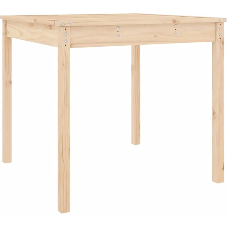 Gartentisch, Balkontisch, Esstisch 82,5 x 82,5 x 76 cm Massivholz Kiefer – Bild 2