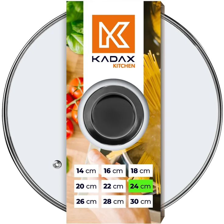 KADAX Glasdeckel 24 cm Universaldeckel – Bild 3