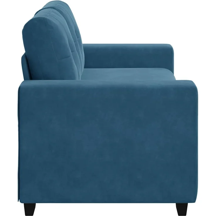 vidaXL Zweisitzer-Sofa Blau 180x77x82 cm Samt 4105131 – Bild 5