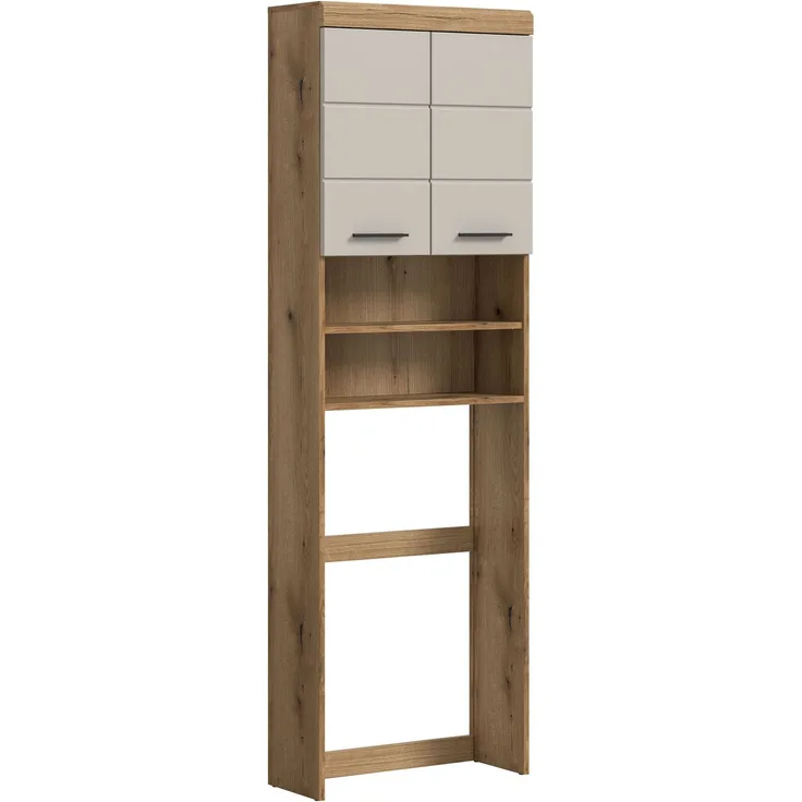 Waschmaschienenüberbau B/H/T: 63x191x24 cm in Evoak Oak Nachbildung