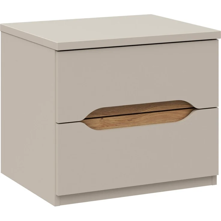 FORTE Nachtkommode, B/H/T 50,4/44,3/41,5 cm Nako ohne Griffe – Bild 3