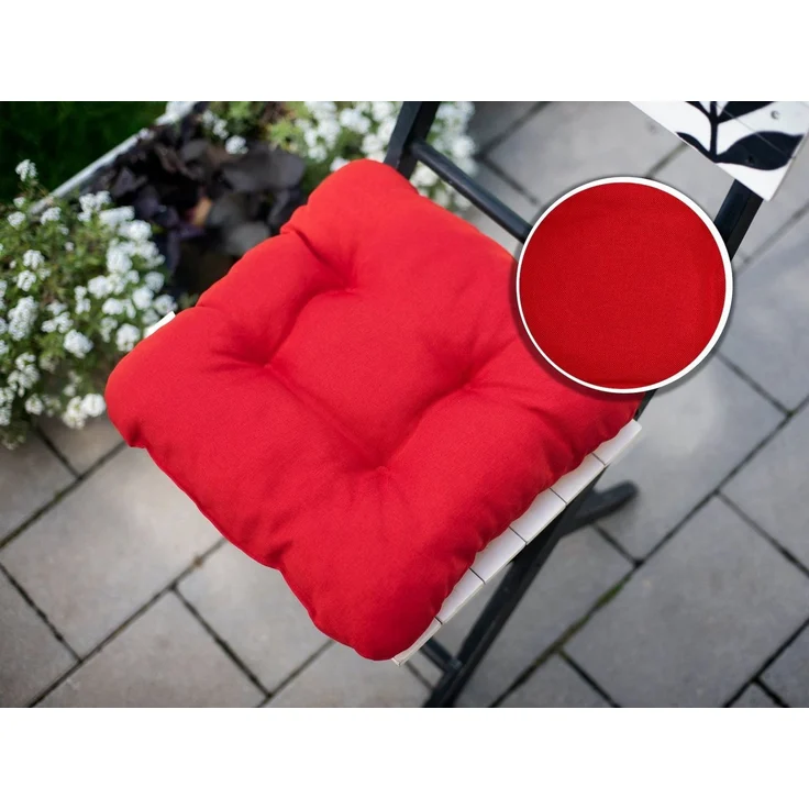 sunnypillow Stuhlkissen 4er Set Stuhlkissen 45x45 cm Bequeme 8cm, Polsterauflage Auflage für Stühle / Bänke – Bild 4