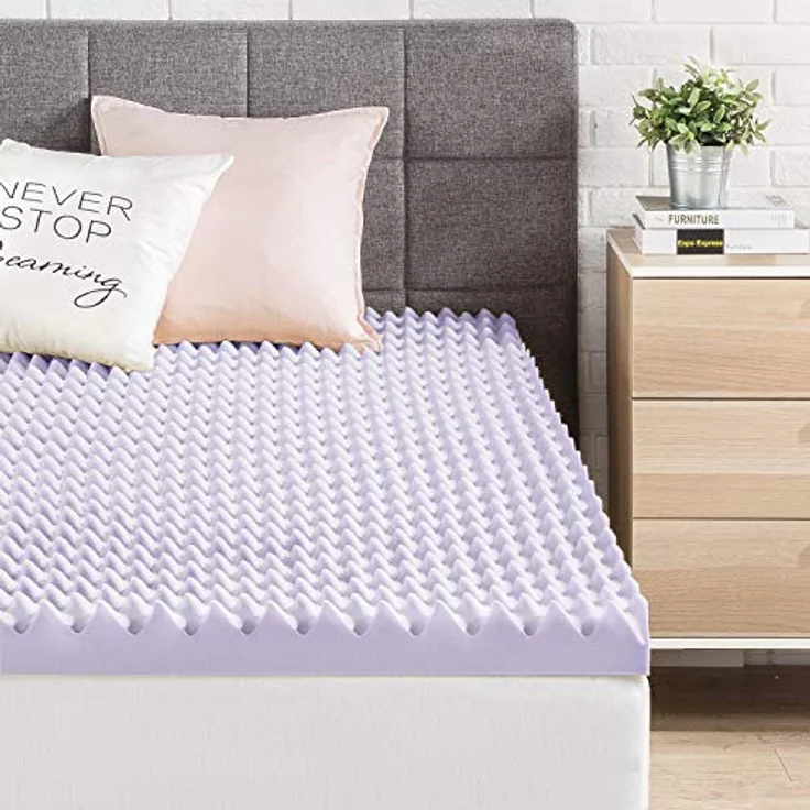 Best Price Mattress Matratzenauflage aus Memory-Schaum, 7,6 cm, mit beruhigendem Lavendel-Infusion, CertiPUR-US-Zertifiziert, Queen – Bild 3