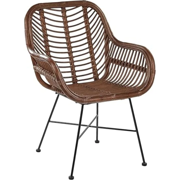Rattanstuhl braun CANORA