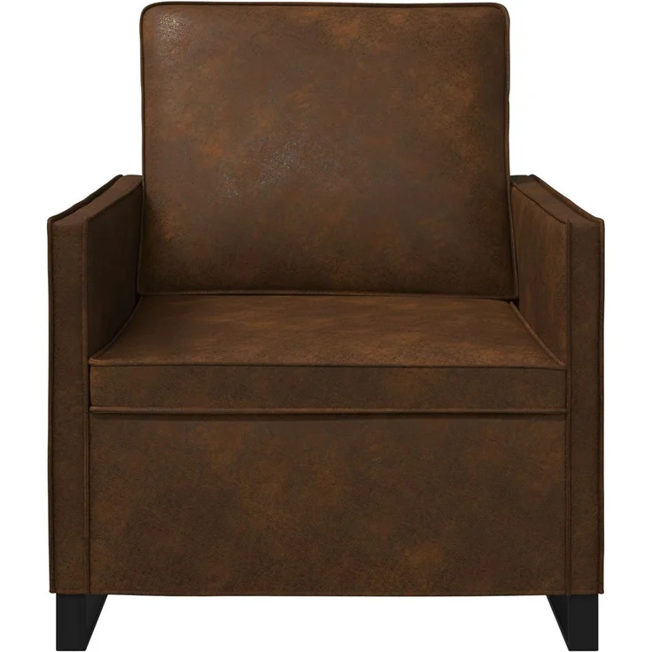 vidaXL Einzelsofa Braun 70 x 81 x 82 cm Kunstwildleder 42040987 – Bild 2