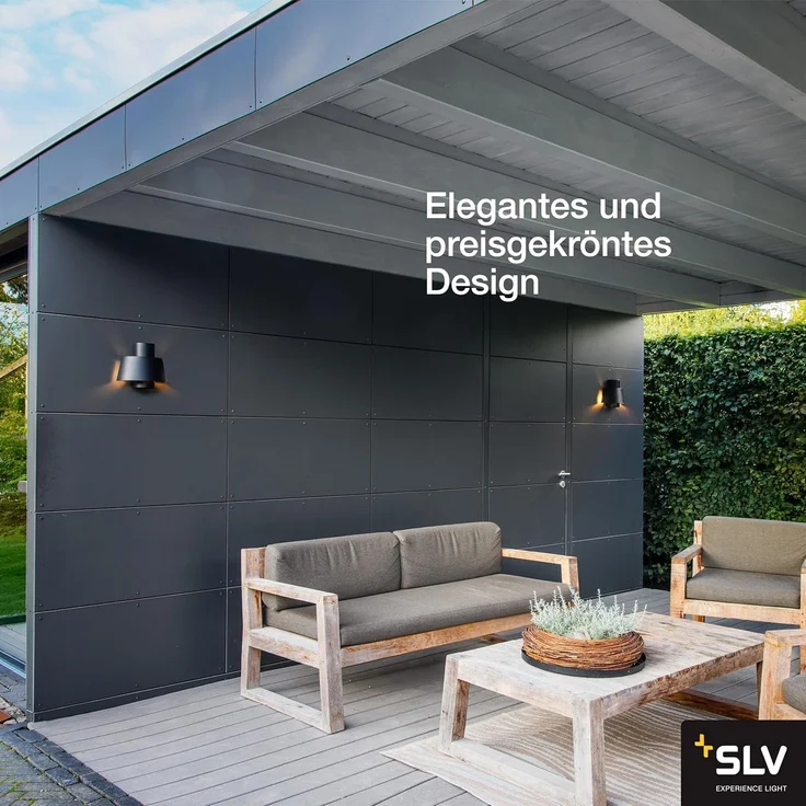 SLV PHOTONI, Wandaufbauleuchte, konisch, 1x max. 13W, E27, schwarz - Aufbaustrahler – Bild 2