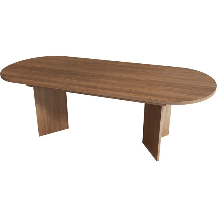 Esstisch 160/200x90 cm ausziehbar – MDF in Walnuss mit abgerundeten Ecken – Bild 10