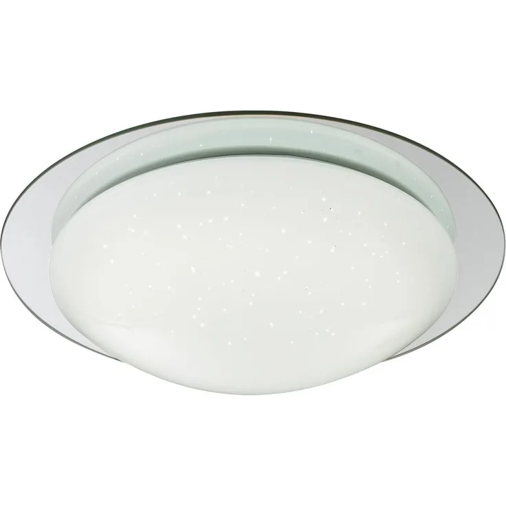 LED Deckenleuchte, weiß, Spiegel, Sparkle Dekor, Memory