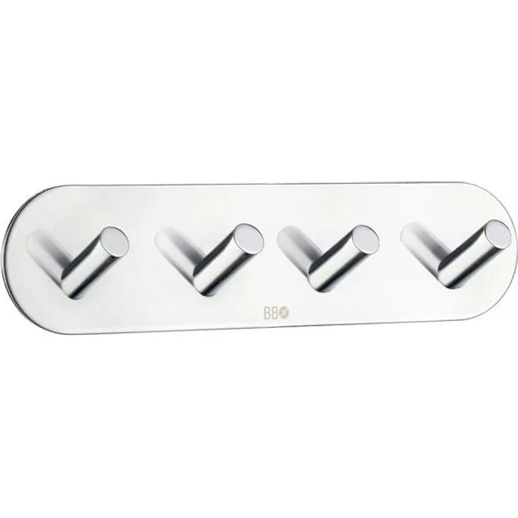 Smedbo Design 4-Fach Hakenleiste Edelstahl poliert BK1094