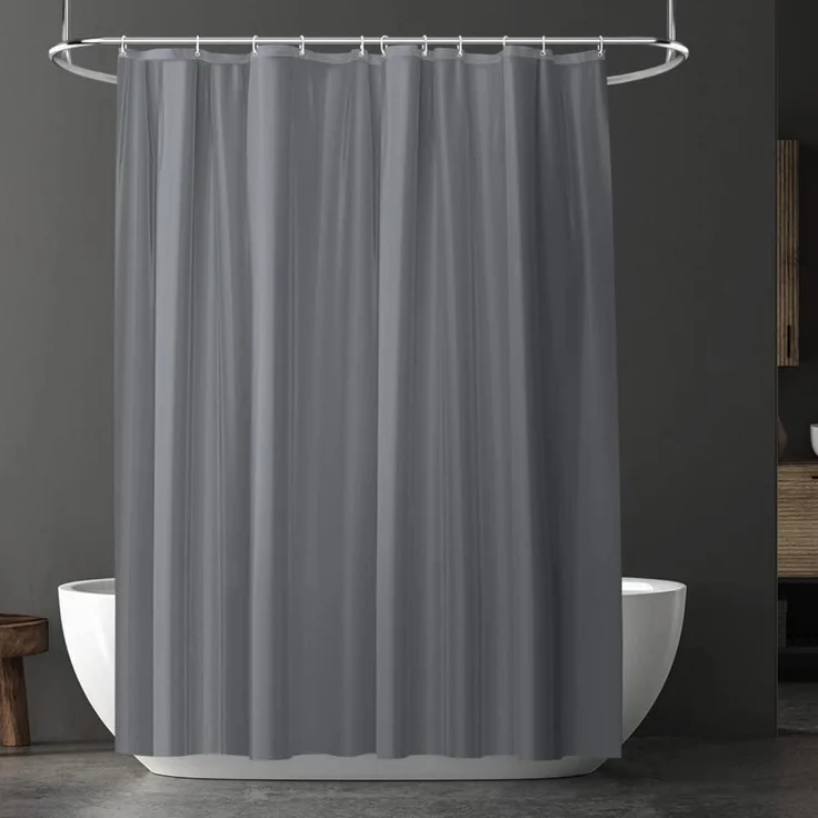Duschvorhang Anti-schimmel Wasserdicht Schnelltrocknend 180x180 cm Grau – Bild 1
