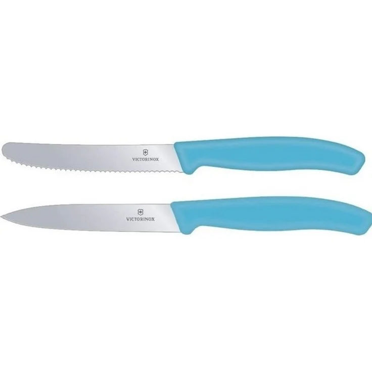 Victorinox | Swiss Classic Set | Gemüsemesser & Tomatenmesser | 2-teilig | karibikblau | präzises Schneiden | spülmaschinengeeignet | langlebige Qualität – Bild 2