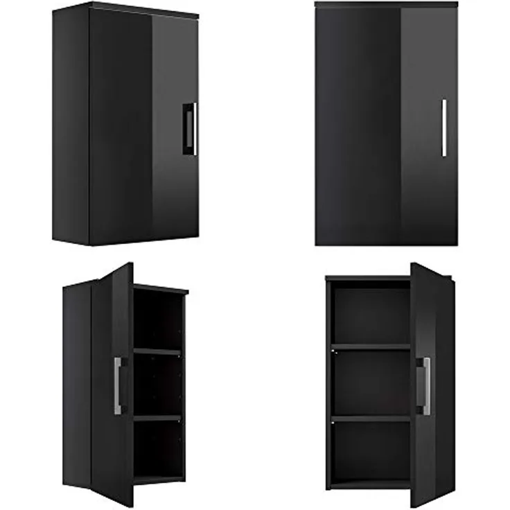 Hängeschrank RIMAO-100 Hochglanz anthrazit, B x H x T ca.:40 x 68 x 20 cm