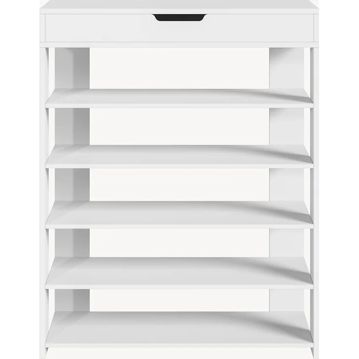 Standregal Boppeelo 94x75x30 cm Weiß [en. casa] – Bild 5