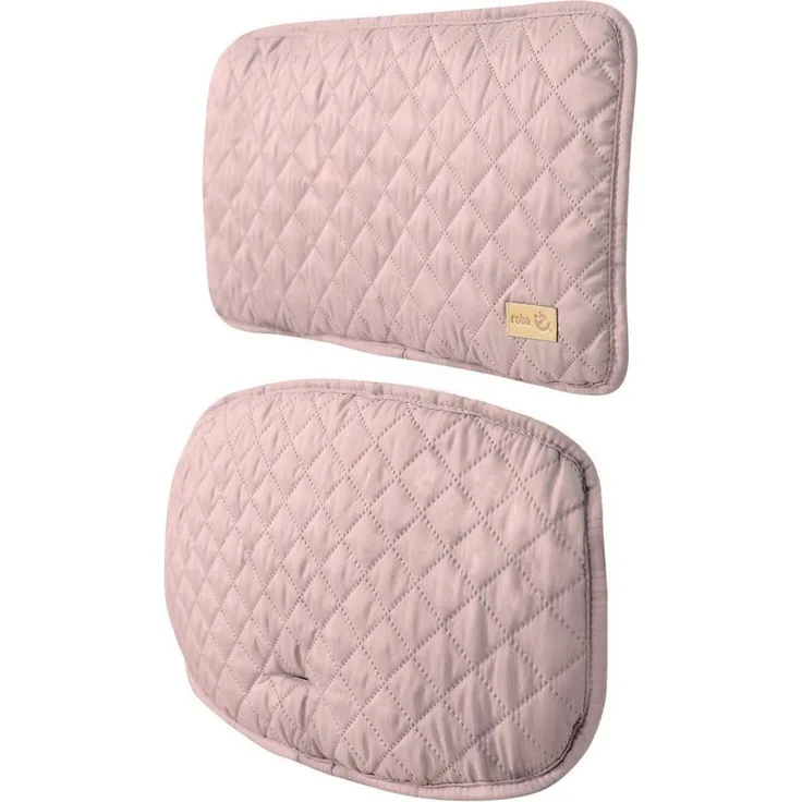 roba Sitzverkleinerer 'roba Style' - 2-teiliges Sitzkissen für Treppenhochstühle - Rosa / Mauve