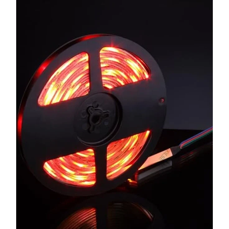 EAXUS LED Stripe - IP65 Wasserfeste LED Lichterkette. RGB Bunt, Licht Band, 4 Farbwechselprogramme, Dimmfunktion, Fernbedienung – Bild 2