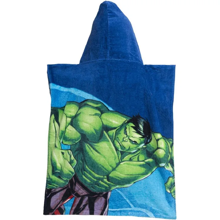 Avengers Badeponcho für Kinder Hochwertiger Frottee aus 100 % Baumwolle