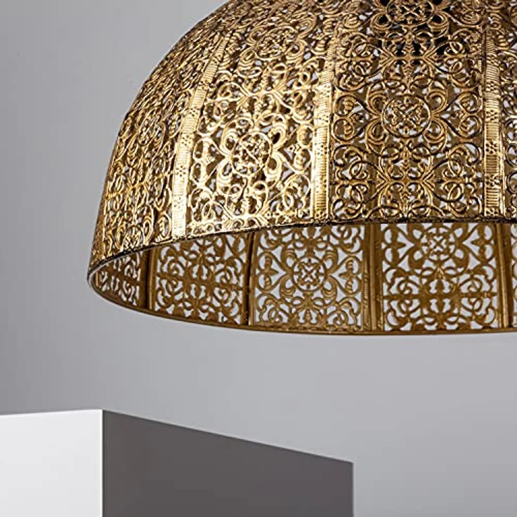 LEDKIA LIGHTING Aerba Pendelleuchte, Metall mit goldenem Finish, E27-Fassung für Wohnzimmer, Küche, Schlafzimmer – Bild 2