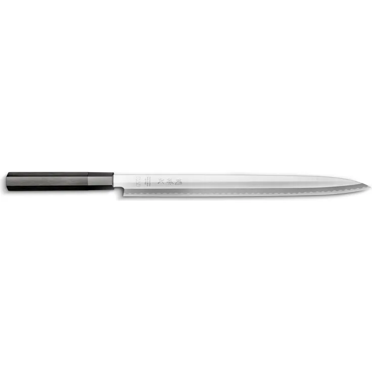 Kai Yanagiba Messer Seki Magoroku KK, Küchenmesser, Filiermesser, Carbonstahl, Pakkaholz, Klingenlänge 30 cm, KK-0030