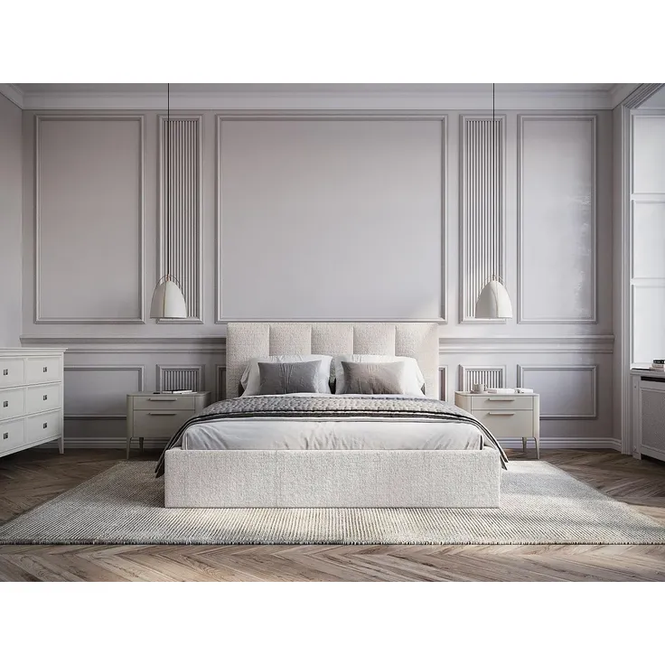 Vente-unique - KILACLO Bett Stoff Rot - B 213 cm x H 106 cm x L 170 cm – Bild 2