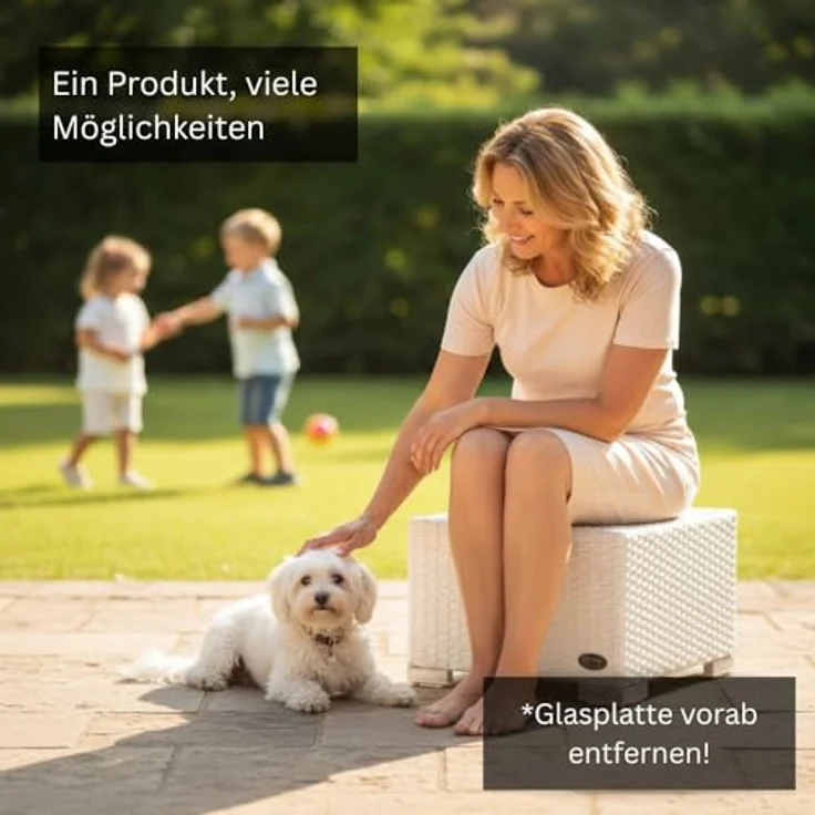 RS Trade Beistelltisch Beistelltisch Rattan – Bild 6