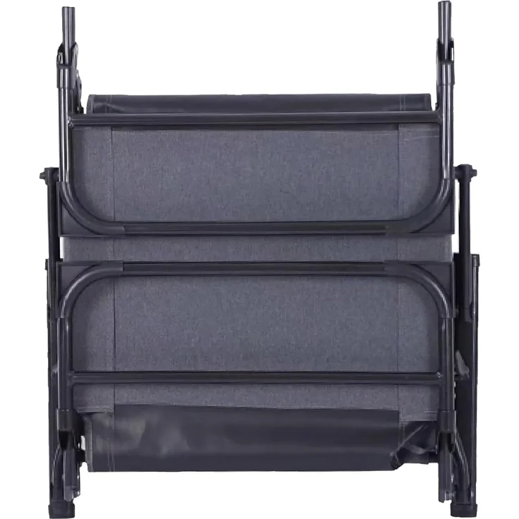 Spetebo Gartenliege 2in1 multifunktionale Sonnenliege klappbar grau - 181x59 cm, Stück, 1 St, Gartenliege, Garten Liegestuhl inklusive Polsterauflage – Bild 7