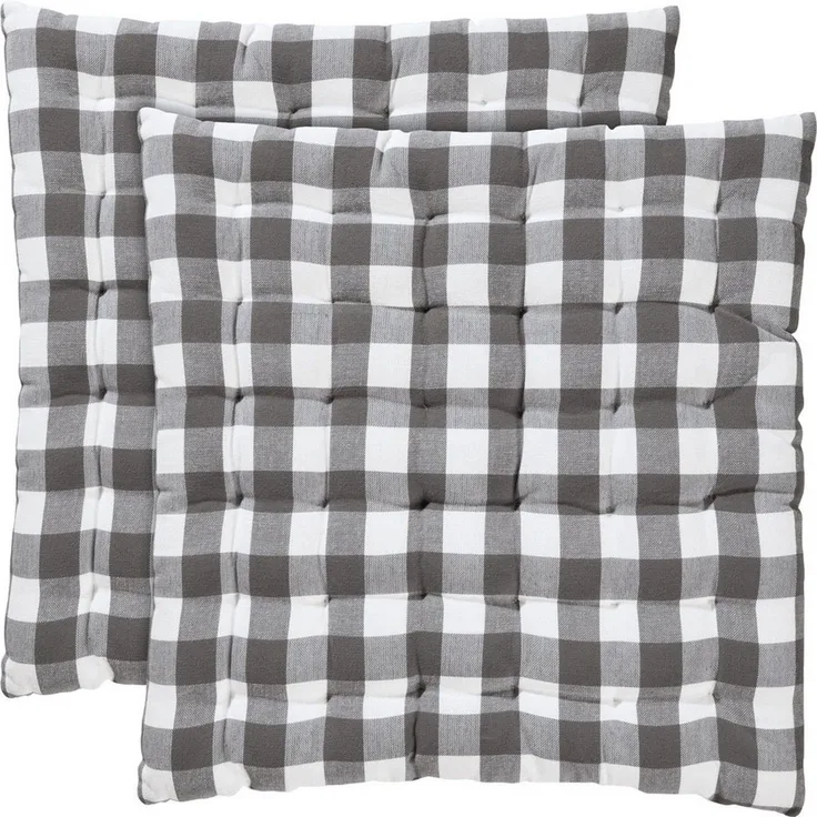 REDBEST Stuhlkissen Stuhlkissen "Nashville" 2er-Pack, Karo