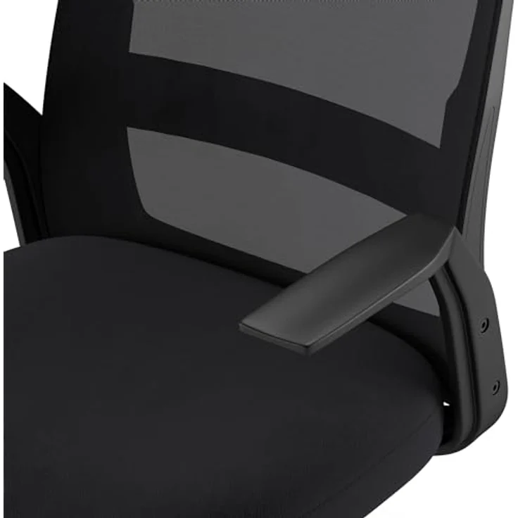 SENSE7 ergonomischer Bürostuhl Juno, Office Chair mit Wippfunktion, Armlehnen, Bürosessel mit atmungsaktiver Rückenlehne, Computerstuhl bis 130kg, Drehstuhl aus Mesh, Rückenschonend, schwarz – Bild 17