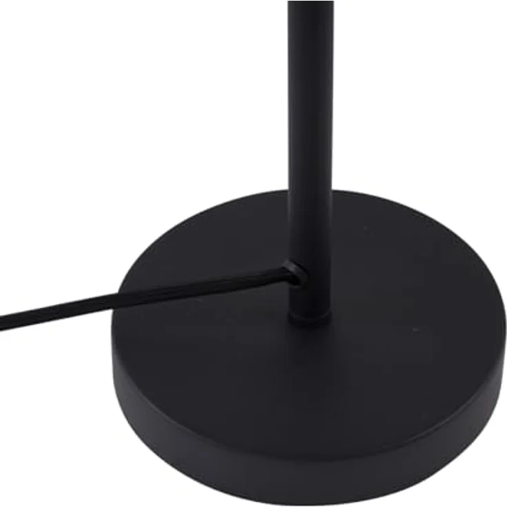 QAZQA Retro Tischleuchte Bizle, Schwarz mit Bronzeglas, Dimmbar, E27, Ideal für Wohnzimmer und Schlafzimmer – Bild 8