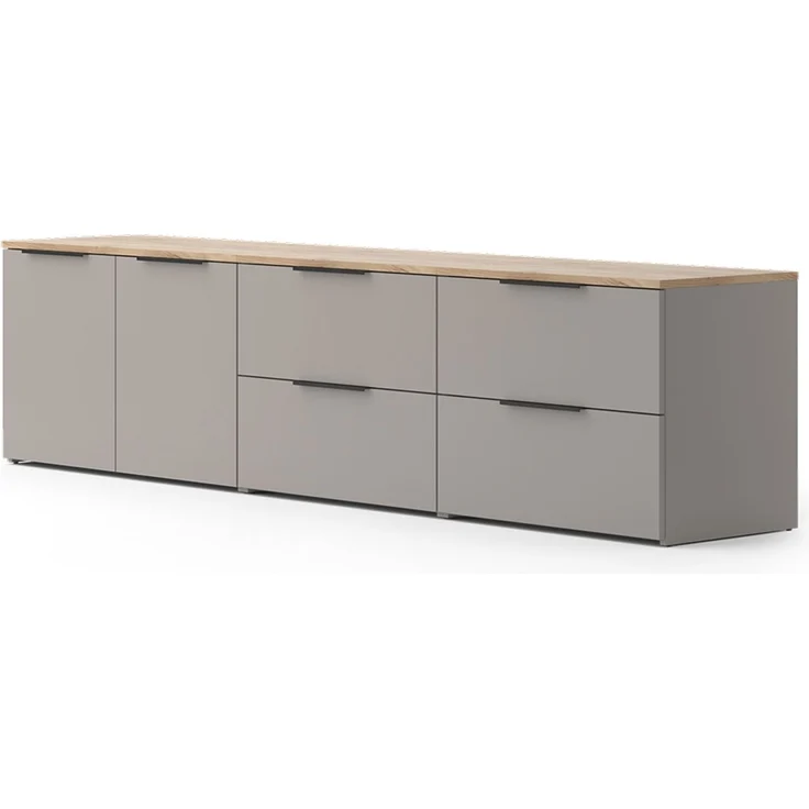 Wohnwand Wido Greige 3 Teile Vicco – Bild 1
