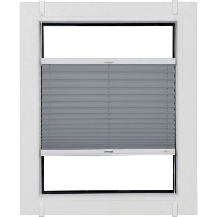 sunlines Plissee Classic Style Crepe, Lichtschutz, ohne Bohren, verspannt, Klemmfix, verspannt mit Simply-Fix Klemmträger, nach Maß – Bild 3