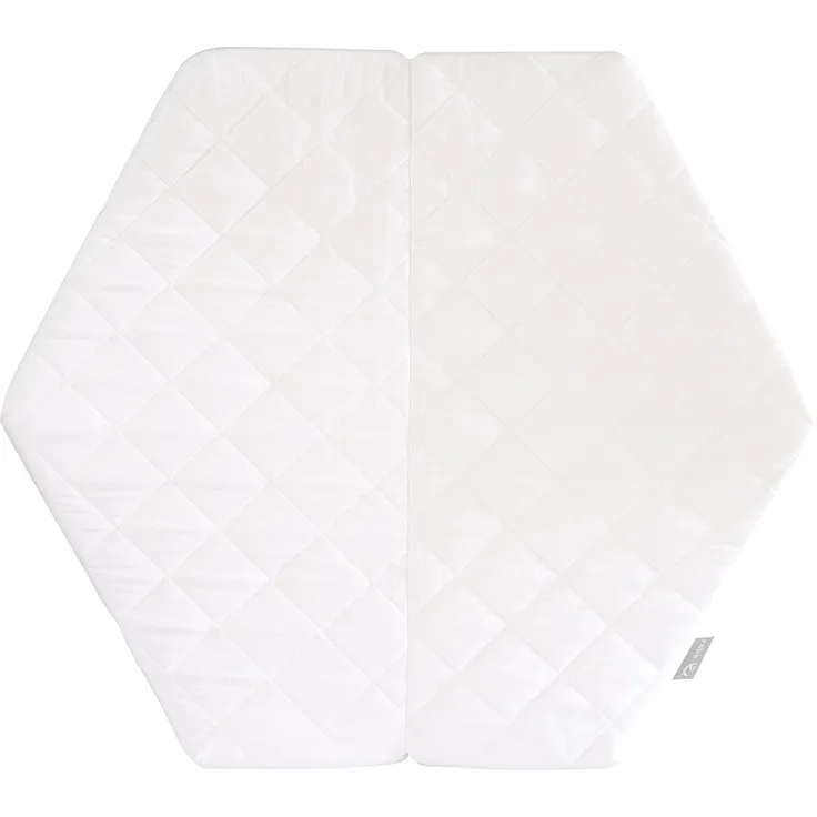 roba Laufgittermatratze - Matratze für 6-eckige Laufgitter - LxB: 112x97 cm - Weiß gesteppt