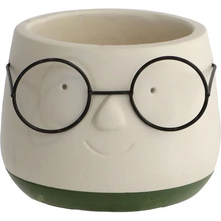 Annastore Übertopf Blumenübertöpfe in witzigem Design (Übertöpfe für Zimmerpflanzen), Blumentöpfe - Übertöpfe aus Keramik - Lustige Blumentöpfe