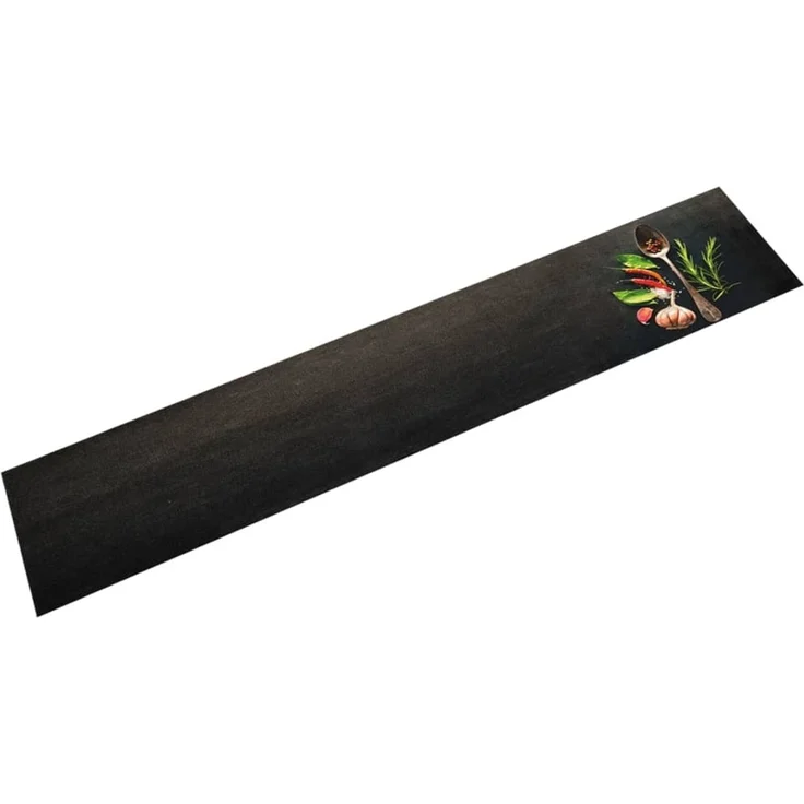 vidaXL Küchenteppich Waschbar Gewürze 60x300 cm Samt 4005613 – Bild 1