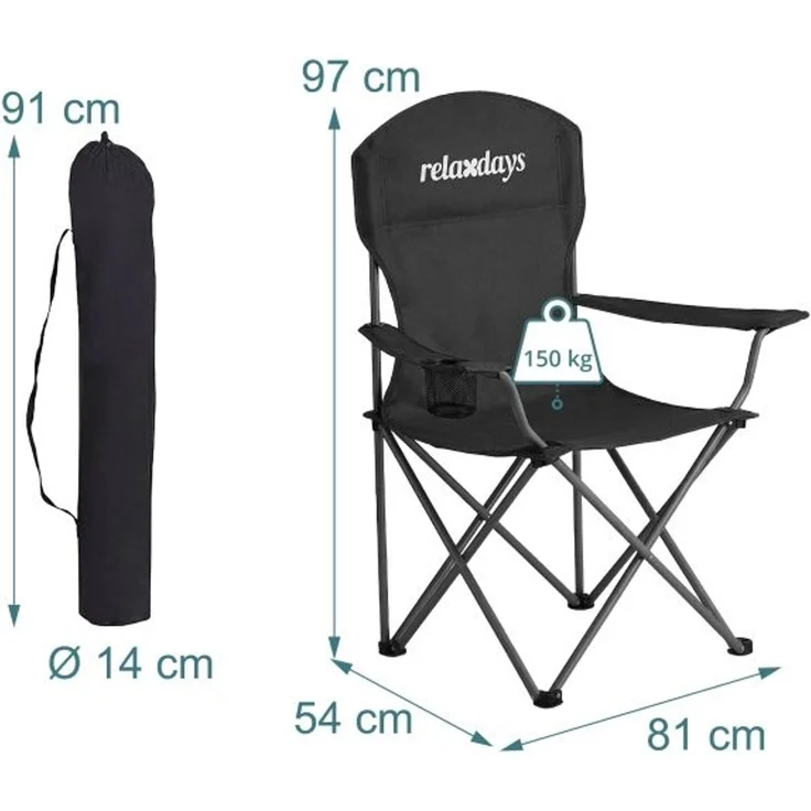 Faltbarer Camping Stuhl 2er Set 10053125_46 – Bild 4