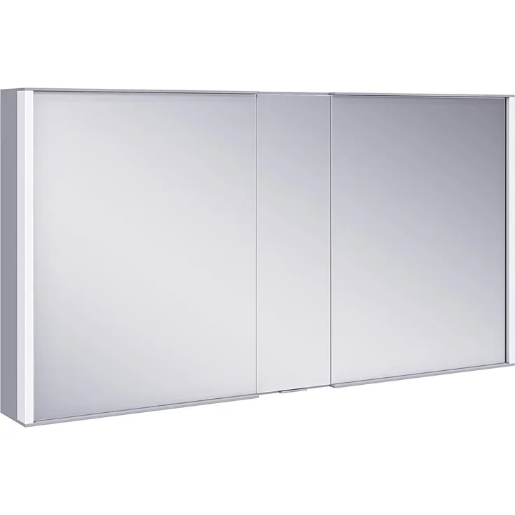 Keuco Royal Match Spiegelschrank 12805, 2 Drehtüren aus Doppelspiegel, 1300 mm - 12805171301