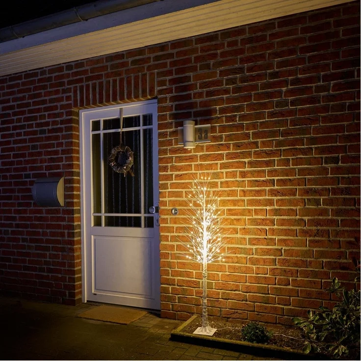 Northpoint Dekobaum LED Lichtbaum Birke 150cm In- &Outdoor elastische Zweige Timerfunktion – Bild 3