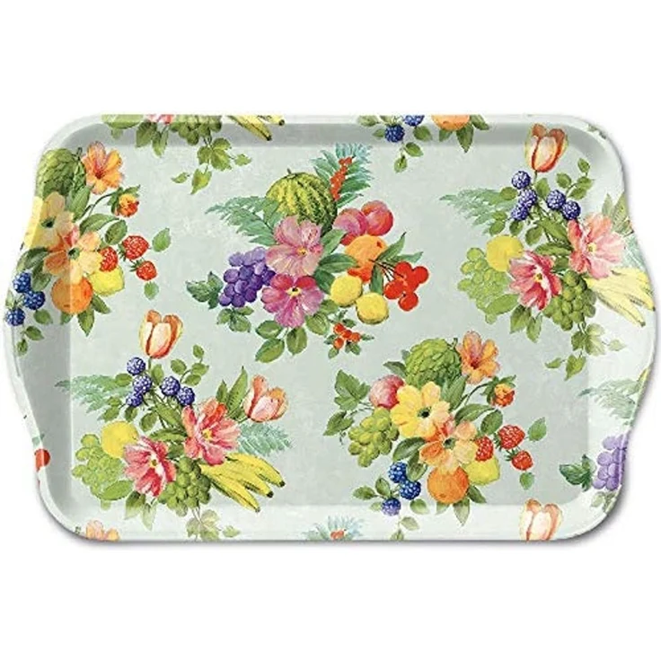 Ambiente Luxury Paper Products Tablett Dekotablett, Serviertablett, Planzen, Blumen, Tiere, Vogel, Melamin Blumen und Obst Kollektion, (1-tlg), Meer, Strand Sommer, Frühling, Herbst, Winter – Bild 1