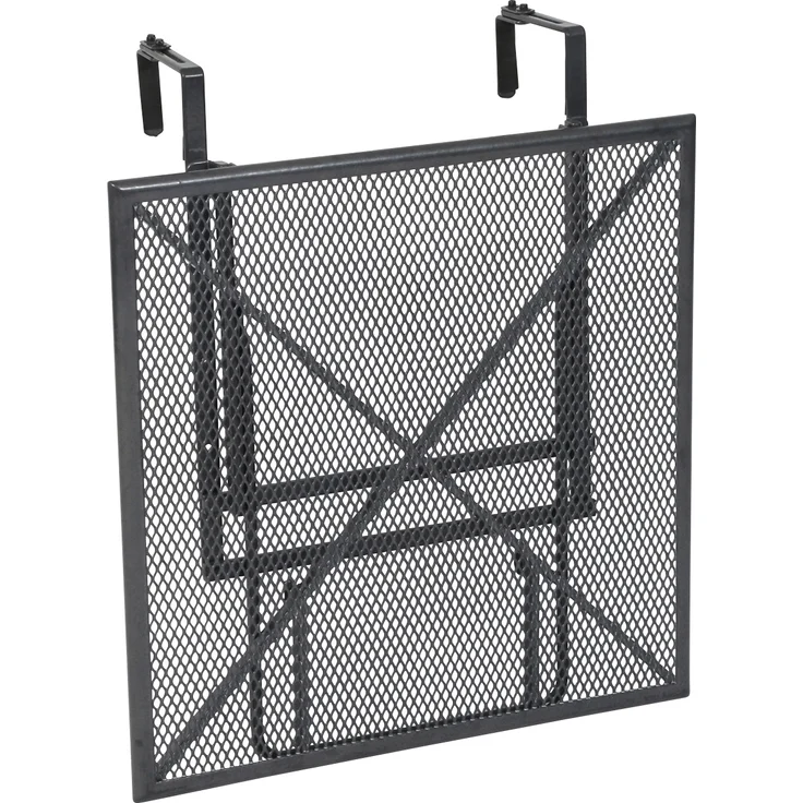 Greemotion 'Toulouse' Balkonhängetisch, klappbar, Streckmetall Kunststoffummantelung, Anthrazit-Grau, 70x47-79x88 cm – Bild 1