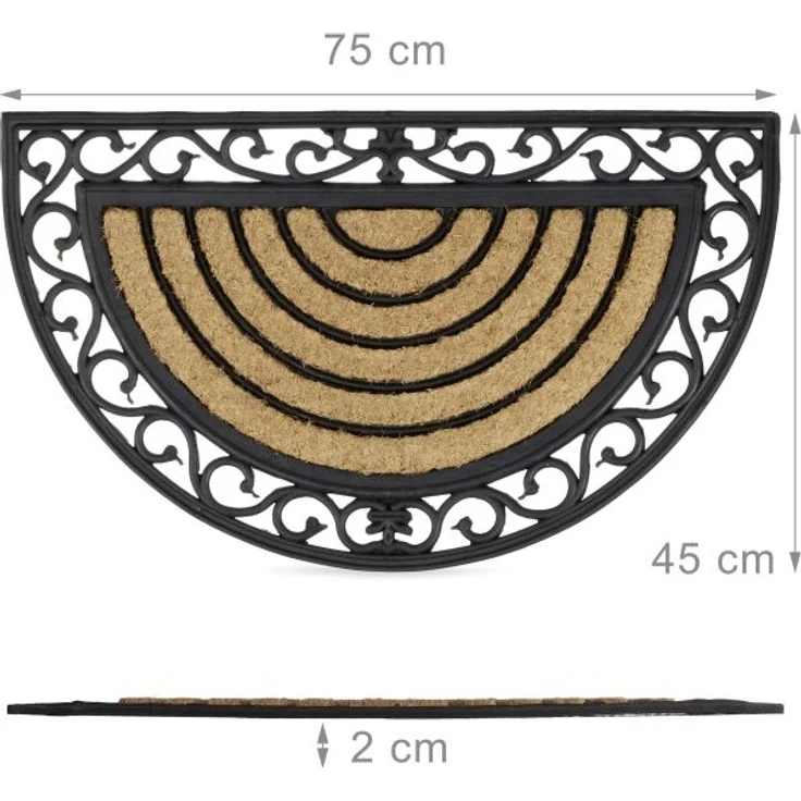 Fußmatte Kokos halbrund 10020191 – Bild 4