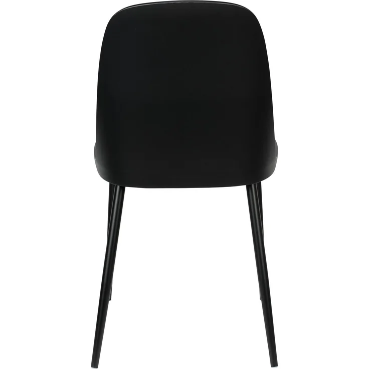 Esszimmerstuhl Pip im 2er-Set, Schwarz mit Metallbeinen für Wohnzimmer 46x53,5x85 cm – Bild 5