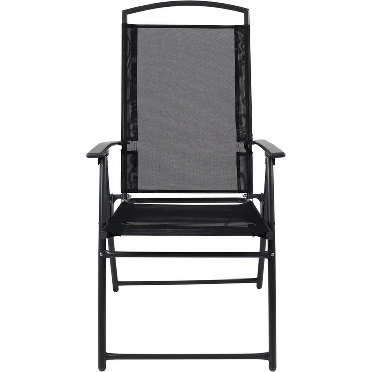 VCM Gartenstuhl Camping 917598 Anthrazit H. 105 x B. 61 x T. 56 cm – Bild 2