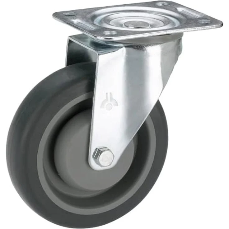 Lenkrolle mit Platte 100 x 32 mm, Tragkr. 150 kg
