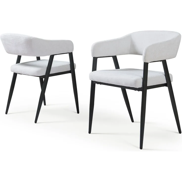 Esszimmerstuhl Kohlmand 2er Set Hellgrau [en. casa] – Bild 2