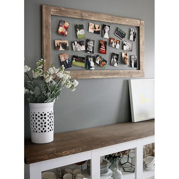 Wallity 'RAF135' Holz-Fotoaufhänger, Braun, 60 x 100 cm – Bild 2