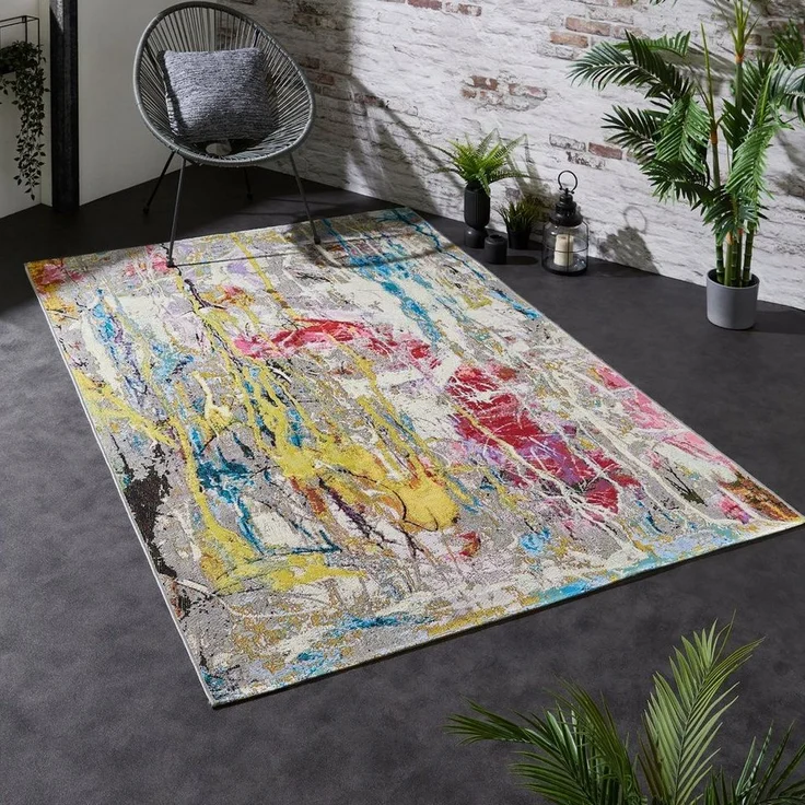 Andiamo Teppich Platana, rechteckig, Höhe: 3 mm, modernes Design, In- und Outdoor geeignet, Balkon, Terrasse – Bild 5