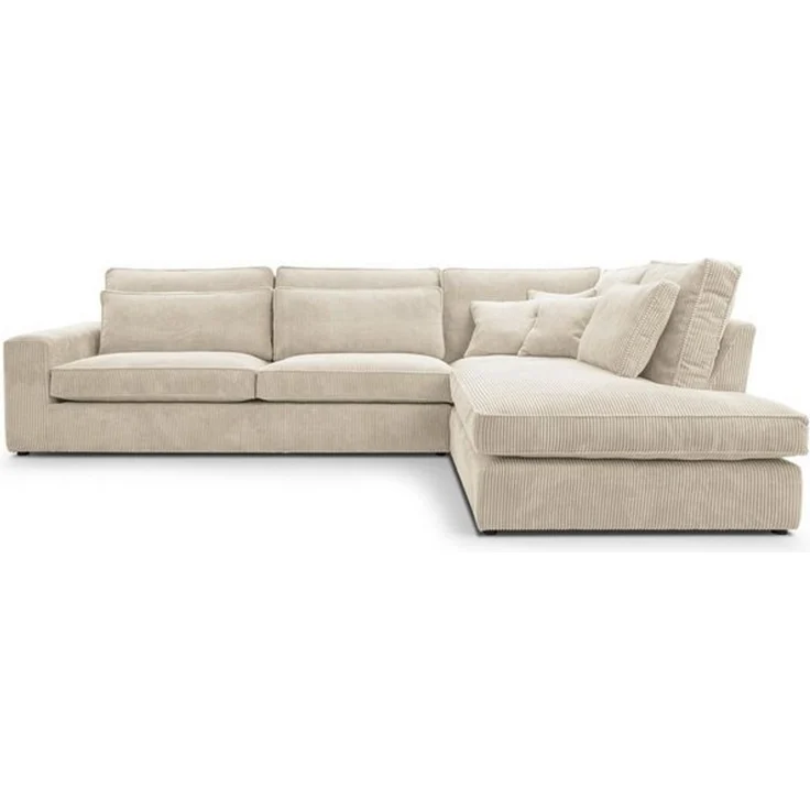 Beautysofa Ecksofa mit dekorativen Kissen PARMA, im modernes Design, klassische Polsterecke inklusive Wellenfedern – Bild 4