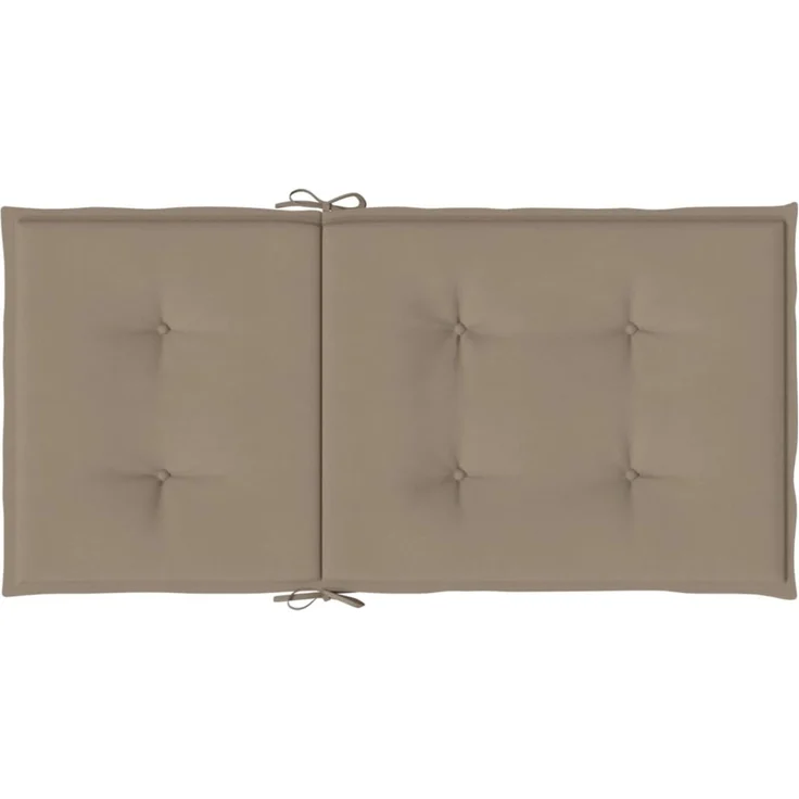 vidaXL Gartenstuhlauflagen für Niedriglehner 2 Stk. Taupe 100x50x3 cm 47562 – Bild 7